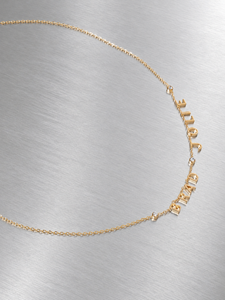 Gold Custom Name Necklace