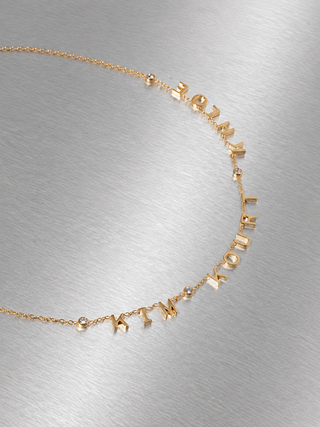Gold Custom Name Necklace