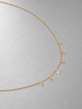 Custom Gold Initial Necklace
