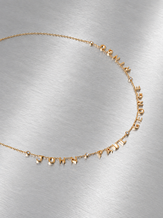Gold Custom Name Necklace