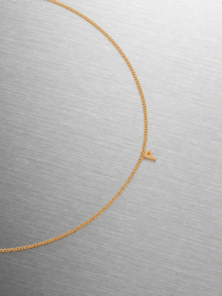 Custom Gold Initial Necklace