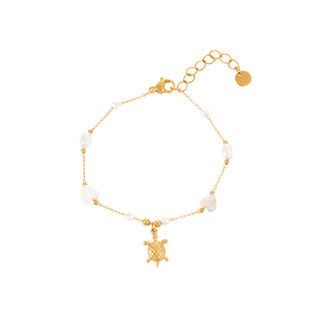 Turtle Pearl Bracelet