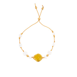 Shell and pearl bracelet