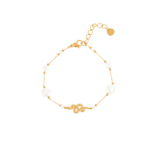 Pearl knotted bracelet