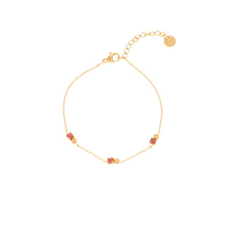 Red zirconium bracelet