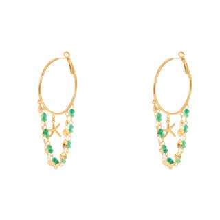 Green Starfish Earrings