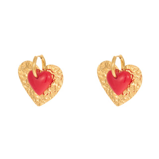 Heart-shaped earrings