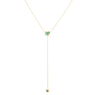 Green zircon necklace