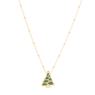 Christmas tree necklace