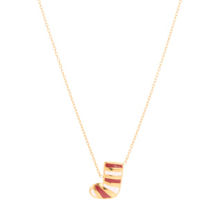 Christmas stocking necklace