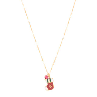Christmas stocking necklace