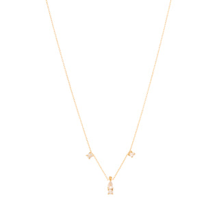 Three zircon necklaces