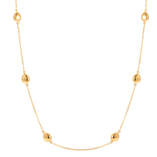 Gold teardrop necklace