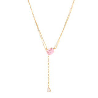 Rose Quartz Y-Necklace