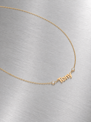 Gold Custom Name Necklace